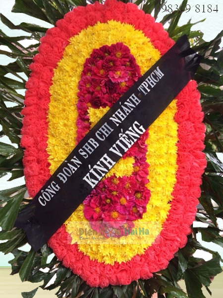 Đặt vòng hoa tang lễ cỡ đại tại nhà tang lễ bệnh viện 198