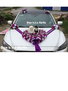 Bán hoa giả trang trí xe cưới giá rẻ đi cao tốc (1)