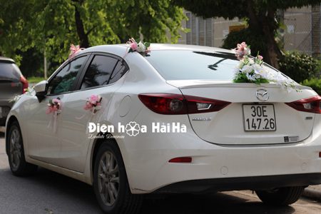 Hoa lụa kết xe cưới hồ điệp sang trọng bậc nhất mã XHG-078 bền đẹp (10)