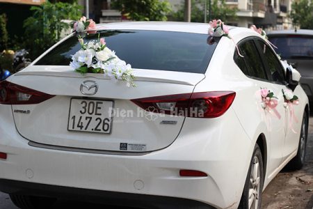Hoa lụa kết xe cưới hồ điệp sang trọng bậc nhất mã XHG-078 bền đẹp (9)