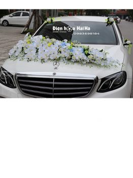 Hoa lụa trang trí xe cưới lan hồ điệp bề thế mã XHG-075 sang trọng (1)