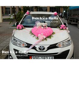 Mua hoa giả trang trí xe cưới giá rẻ mẫu đặc biệt mã XHG-137 sang trọng (1)