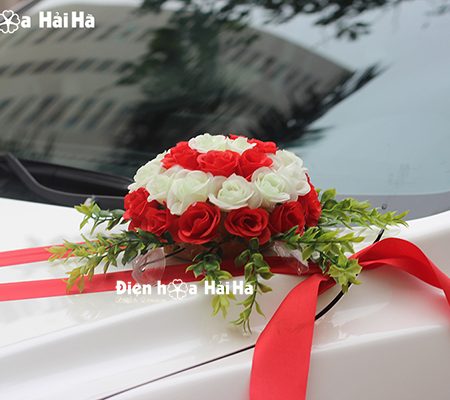 Mua hoa giả trang trí xe hoa hồng tường vi bền đẹp mã XHG-060 (5)