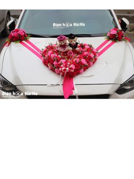 Mua hoa giả trang trí xe hoa trái tim hiện đại mã XHG-043 giá rẻ đi cao tốc (1)