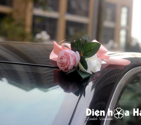 Mẫu xe hoa cưới bằng lụa hoa lan hồ điệp hiện đại mã XHG-082 giá rẻ (7)