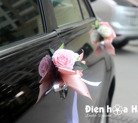 Mẫu xe hoa cưới bằng lụa hoa lan hồ điệp hiện đại mã XHG-082 giá rẻ (8)