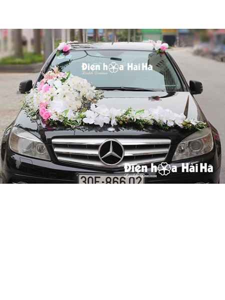 Mua hoa giả trang trí xe cưới hồ điệp giá rẻ mã XHG-018 sang trọng