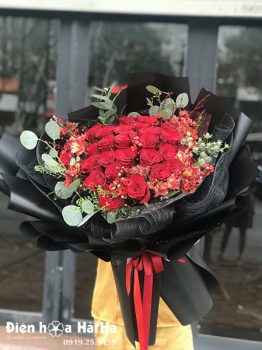 Hoa tặng kỷ niệm ngày cưới hồng đỏ - Mãi Yêu