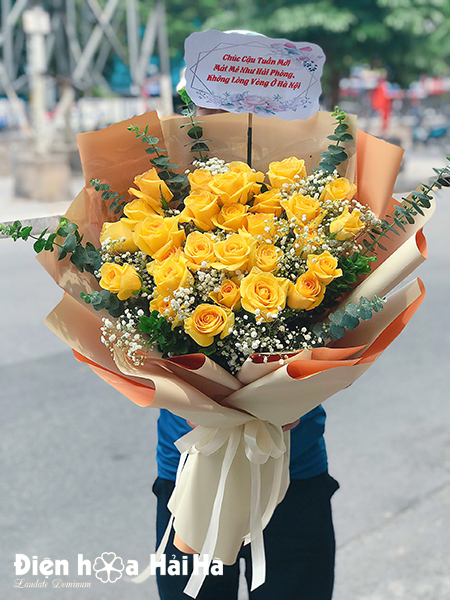 Bó hoa hồng tím Ohara nhập khẩu tặng sinh nhật bạn gái ở Hà Nội