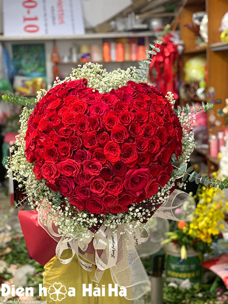 Bó hoa tặng sinh nhật hoa hồng đỏ - Tình Yêu