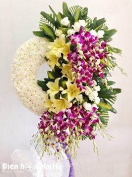 Hoa tang lễ đẹp hoa cúc trắng - Tưởng Niệm thành kính chia buồn