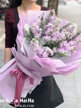 Bó hoa Phi Yến hồng tím - Thiên Đường
