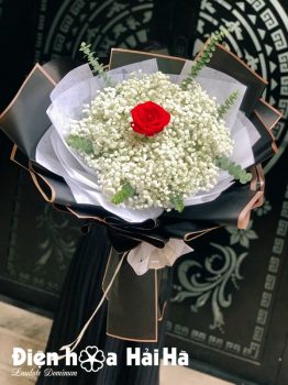 Bó hoa baby trắng tặng bạn gái – Mãi Mãi