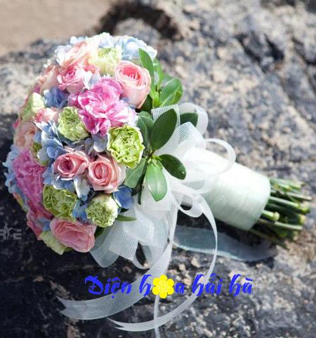 Bó hoa cưới nhiều mầu – Forever