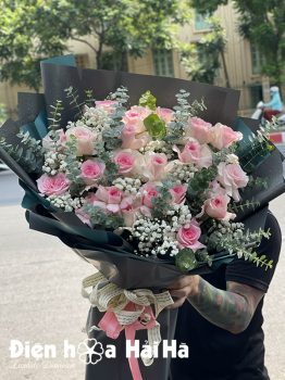 Bó hoa hồng lạc thần hoa tặng sinh nhật – Kiêu hãnh
