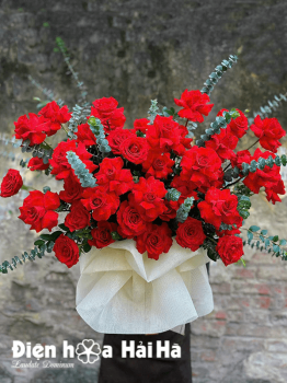 Giỏ hoa hồng hoa tặng sinh nhật – Yêu Mãi