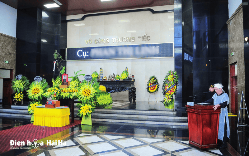 Lễ viếng tại nhà tang lễ bênh viện 103 Hà Đông