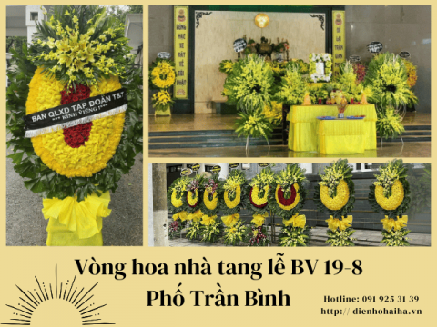 Đặt vòng hoa nhà tang lễ 198 Trần Bình Cầu Giấy
