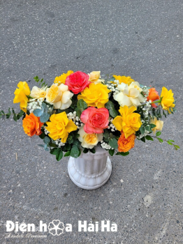 Bát hoa để bàn – Đồng Thuận