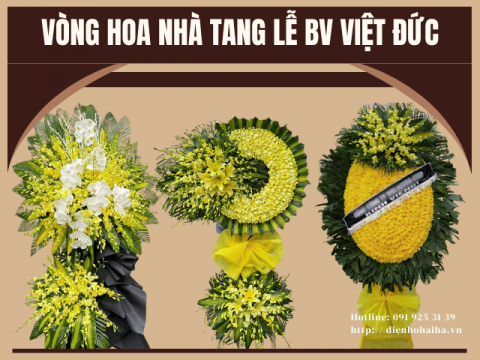 Đặt vòng hoa gần nhà tang lễ bệnh viện Việt Đức 5 phút | 0919253139