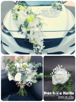 (SET29) Xe hoa cưới mầu trắng - Ưng Thuận