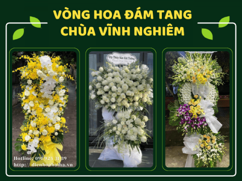 Đặt vòng hoa đám tang Chùa Vĩnh Nghiêm | 0919253139