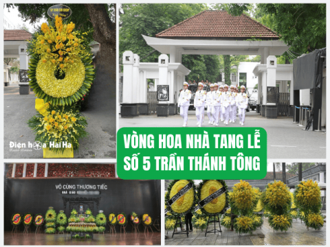 Đặt vòng hoa tang lễ tại số 5 Trần Thánh Tông Hà Nội | 0919253139