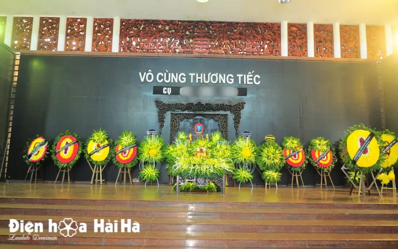 Vòng hoa nhà tang lễ quốc gia số 5 trần thánh tông