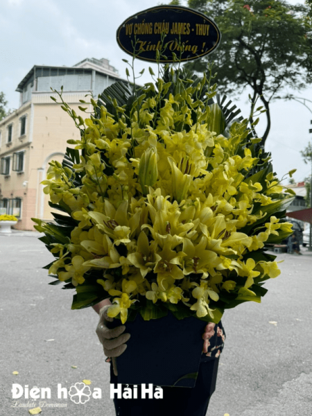 Lẵng hoa tang lễ - Ngày Biệt Ly